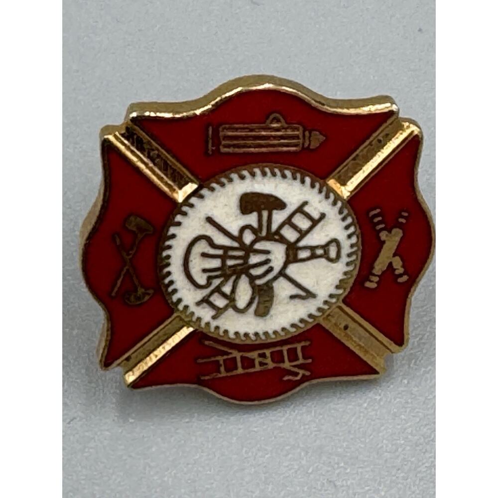 Vintage Fire Department Lapel Pin